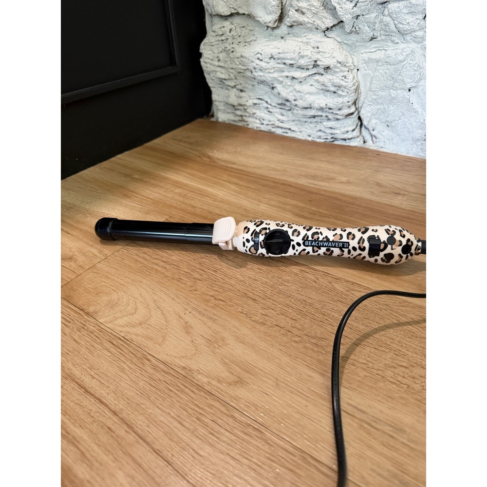 Beachwaver S1 Rotating Curling Iron Leopard Print Ceramic Hair Curler Wand
